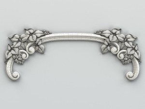 carved decor horizontal 017 3Dモデル