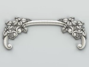 carved decor horizontal 017 3D Model