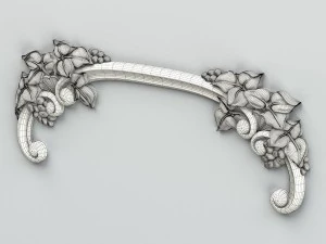 carved decor horizontal 017 3D Model