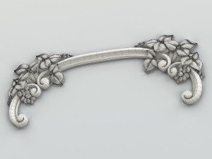 carved decor horizontal 017 3Dモデル