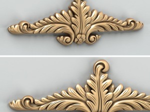 carved decor horizontal 018 3D मॉडल
