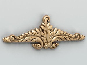 carved decor horizontal 018 3D Modell