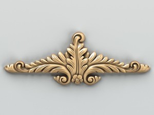 carved decor horizontal 018 3D Modell