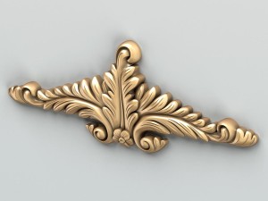 carved decor horizontal 018 3D Modell