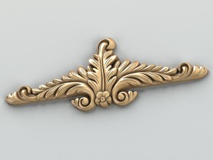 carved decor horizontal 018 3D Modell