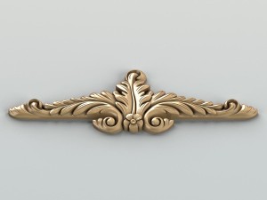 carved decor horizontal 018 3D Modell