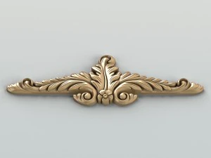 carved decor horizontal 018 3D Model