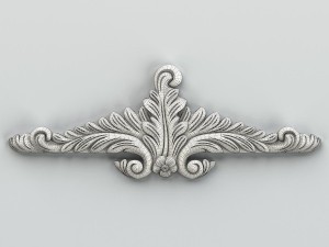 carved decor horizontal 018 3D Modell