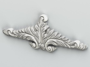 carved decor horizontal 018 3D Modell