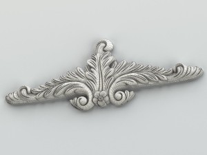carved decor horizontal 018 3D Modell