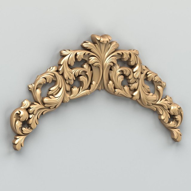 carved decor horizontal 019 3Dモデル .c4d .max .obj .3ds .fbx .stl .blend