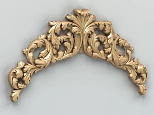 decora&ccedil;&atilde;o esculpida horizontal 019 Modelo 3D