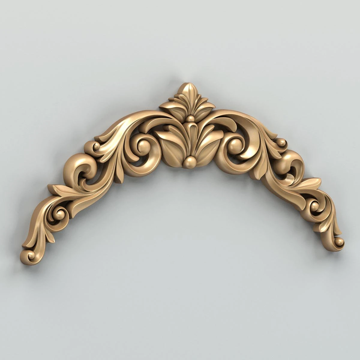 carved decor horizontal 020 3D Model .c4d .max .obj .3ds .fbx .stl .blend 