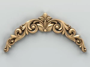 carved decor horizontal 020 3D Model