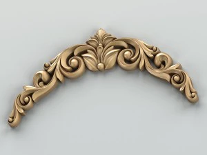 carved decor horizontal 020 3D Model