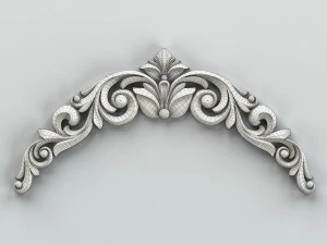 carved decor horizontal 020 3D Model