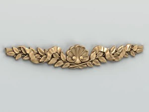 carved decor horizontal 021 3D Model