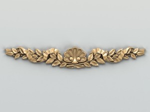 carved decor horizontal 021 3D Model