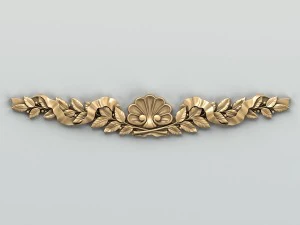carved decor horizontal 021 3D Model