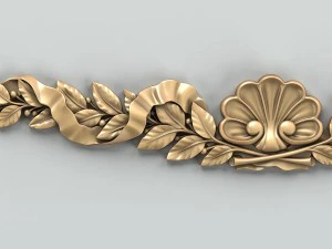 carved decor horizontal 021 3D Model