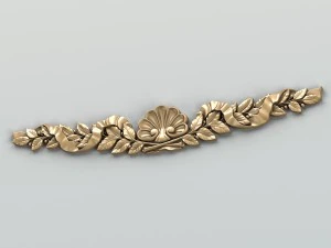 carved decor horizontal 021 3D Model