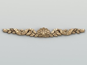 carved decor horizontal 021 3D Model