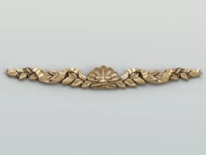 carved decor horizontal 021 3D Model