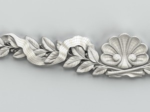 carved decor horizontal 021 3D Model