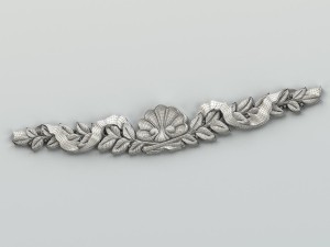 carved decor horizontal 021 3D Model