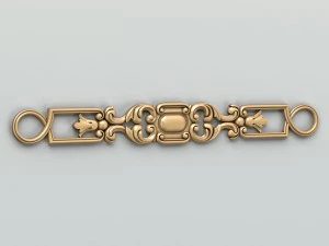 carved decor horizontal 022 3D Model