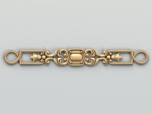 carved decor horizontal 022 3D Model