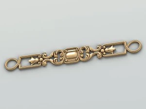 carved decor horizontal 022 3D Model