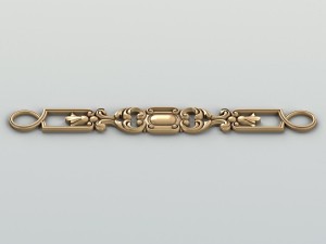 carved decor horizontal 022 3D Model