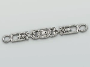 carved decor horizontal 022 3D Model