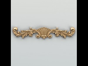carved decor horizontal 023 3D Model