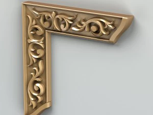 carved decor corner 001 3D Model