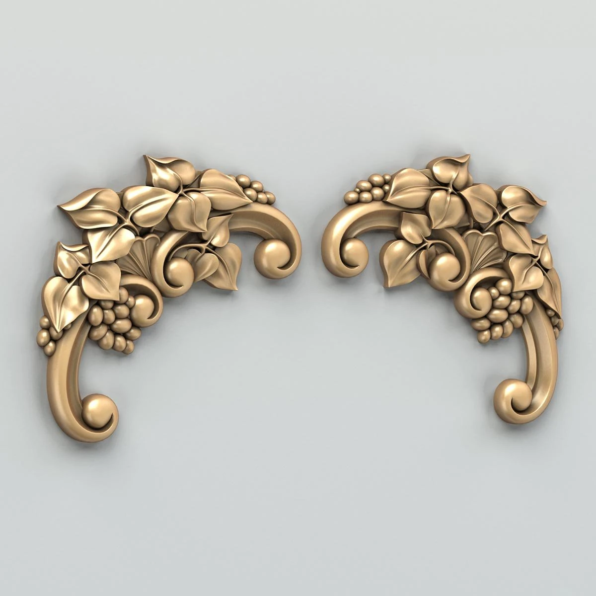 carved decor corner 006 3D Model .c4d .max .obj .3ds .fbx .stl .blend 