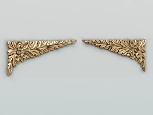 canto de decora&ccedil;&atilde;o esculpida 007 Modelo 3D