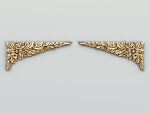 carved decor corner 007 3D मॉडल