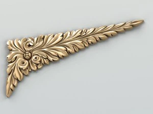 carved decor corner 007 3D Model