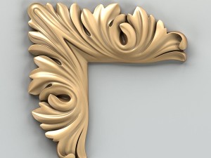 carved decor corner 008 3D 모델