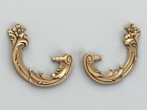 carved decor corner 009 3D मॉडल