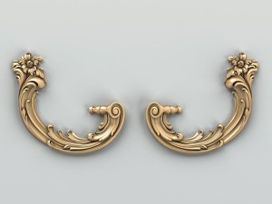 carved decor corner 009 3D मॉडल