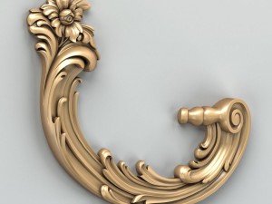 carved decor corner 009 3D मॉडल