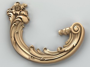 carved decor corner 009 3D मॉडल
