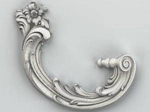 carved decor corner 009 3D Model
