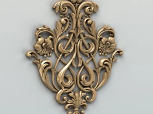 decora&ccedil;&atilde;o esculpida central 002 Modelo 3D