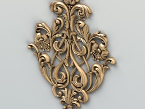 carved decor central 002 3D 模型