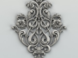 carved decor central 002 3D 模型