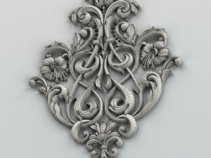 carved decor central 002 3D 模型